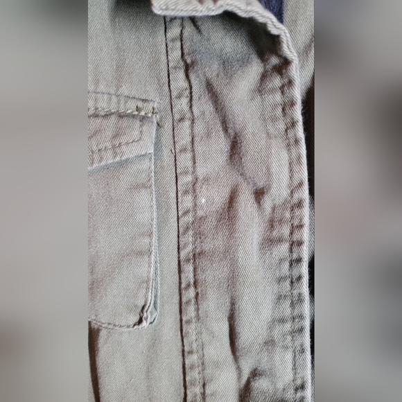 Decree sleeveless jacket vest army green jewelled vintage - Picture 2 of 7